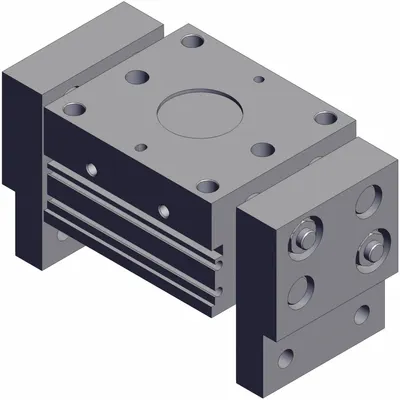 SMC Parallel Gripper: 50 mm Stroke Lg, 15 psi to 87 psi, 87 psi Max Op Pressure - Wide Body Parallel Grippers