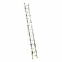 WERNER Extension Ladder: 28 ft Ladder Size, Aluminum, 250 lb Load Capacity, 56 lb Wt, 2 Sections (MPN D1828-2EQ)