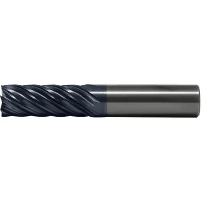 CLEVELAND Square End Mill: Carbide, AP/MAX Coated, 7 Flute, 3/4" Mill Dia, 2-1/4" LOC - Fast-Cutting Carbide Square End Mills for Stainless Steel & Super Alloys