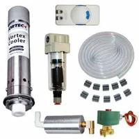 VORTEC Enclosure Cooler: 900 BtuH, Washdown, Cooling Only, 120V, 4, Roof Mount, 9.94 in Overall Ht (MPN 747)