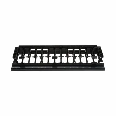 PANDUIT Horizontal Single-Sided Manager: Horizontal, 1 U, Single Side Sides - Horizontal Finger-Style Cable Managers