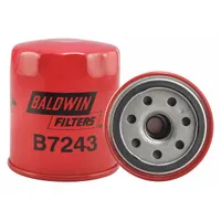 BALDWIN FILTERS Oil Filter: B7243, M20-1.50 Thread Size, 3 7/16 in Overall Ht, 3 1/16 in Outside Dia