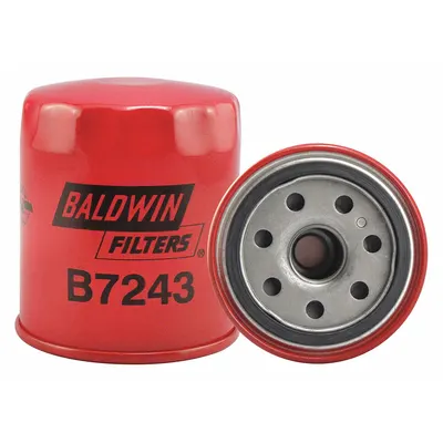 BALDWIN FILTERS Oil Filter: B7243, M20-1.50 Thread Size, 3 7/16 in Overall Ht - Spin-On Oil Filters