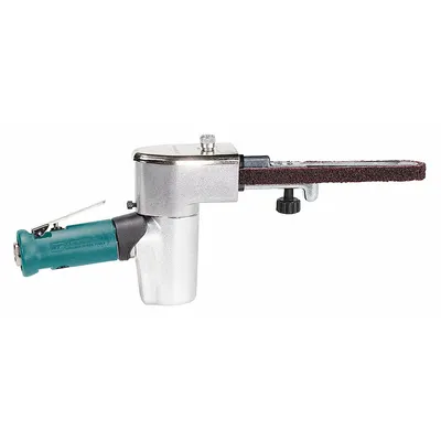 DYNABRADE Air Belt Sander: 1/2 in Belt Wd, 18 in Belt Lg, Pivoting Arm, Heavy Duty - Belt Sanders