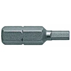 Imperial hex impact bit with 3/32 in hex head size, standard length, and impact-rated construction. Suitable for use with impact drivers in fastening applications requiring high torque. Sold as a 5-pack.