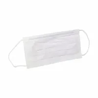 Disposable Respirator: Dual, Non-Adj, Metal Nose Clip, Fabric/Polyethylene, White, Kimtech, 50 PK (MPN 62466)