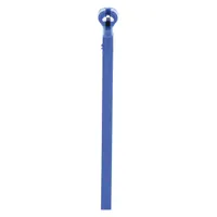 TY-RAP Cable Tie: 3 1/2 in Nominal Lg, 5/8 in Nominal Max. Bundle Dia., 0.09 in Wd, Blue, 100 PK (MPN TY523M-NDT)