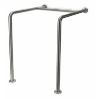 APPROVED VENDOR Floor to Wall Grab Bar: Angled, 30 in Lg, 1 1/2 in Dia, Stainless Steel, Satin