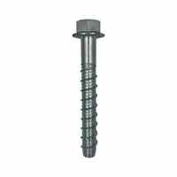 MKT FASTENING Screw Anchor: 3 in Overall Lg, 3/8 in Dia, Steel, External Hex, Hex, Steel, 10 PK (MPN 4138300)
