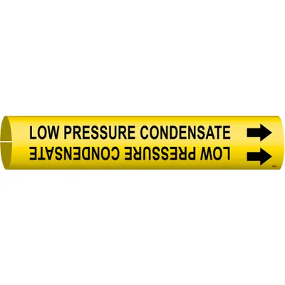 BRADY Low Pressure Condensate Snap-On Pipe Marker - Low Pressure Condensate Snap-On Pipe Markers