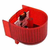 PATLITE Tower Light Module: Steady, 24V DC, Red, 80 3/16 mm Overall Dia, 41 3/16 mm Overall Ht (MPN B72100259-1F1)