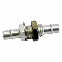 Mini Barb Fitting: Tube x Tube, 3/16 in ID Size, Aluminum, 1 1/4 in Overall Lg (MPN 5/16BK5-AL)