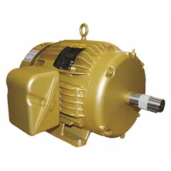 Totally enclosed fan-cooled (TEFC) 3-phase induction motor with rigid base mounting. Delivers 5 hp at 1160 RPM on 208-230/460V AC, drawing 14.8/7.4 A full load. Suitable for continuous-duty applications such as pumps, fans, conveyors, and compressors in clean or dusty environments.