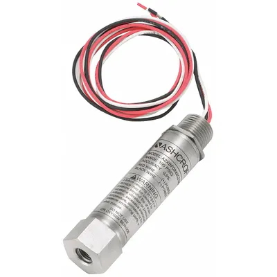 ASHCROFT Pressure Transmitter: 0 psi to 500 psi, 4 to 20mA DC, Cable & Wire Leads - Explosion-Proof with Conduit Connection & Wire Leads