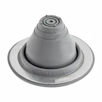 Flashing: For Pitched Roof, Round Base, 3 in L x 4 3/4 in W Base Size (Rectangular), For 1 Pipes (MPN 4003910)