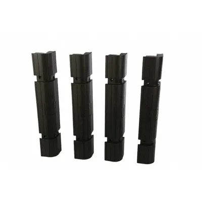 SENTRY Pallet Rack Beam Protector: Black, 6 1/4 in Overall Ht, 39 1/4 in Overall Wd - Strap-On Pallet Rack Beam Protectors