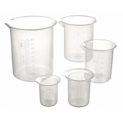 OEM Beaker Set: Low Form - Plastic Beaker Sets