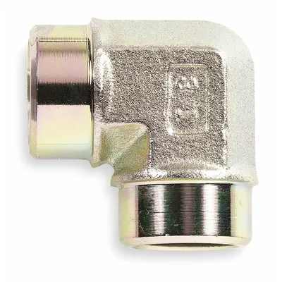 AEROQUIP Hydraulic Hose Adapter: 1/2"-14 Thread Size, 1/2 in x 1/2 in Fitting Size - NPTF-to-NPTF 316 Stainless Steel Hydraulic Hose Adapters