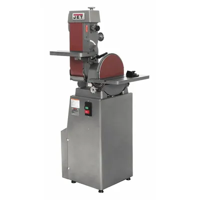 JET Belt and Disc Sander: For Metal, 230 V, Three-Phase, 1 1/2 hp, 6 in x 48 in Belt - Floor Standing Belt & Disc Machines