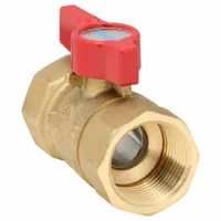 NIBCO Manual Two-Way Ball Valve: 3/4 in, Brass, Straight, FIP x FIP, 600 psi Max. Pressure (CWP) (MPN GB1A)