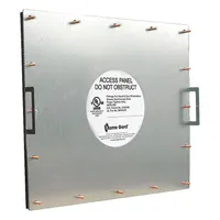Duct Access Door: 19 in x 23 in, 16 ga, Steel, Thumbscrews, 2,300°F Max Temp Rating