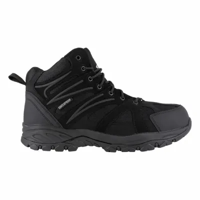 KNAPP Hiker Shoe: Men's, Size 13, M, Black, Composite Toe Cap, Removable Insole - Hiker-Style Safety-Toe Work Boots & Shoes