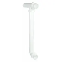 APPROVED VENDOR End Outlet Waste Tee: Plastic, White, 1 1/2 in Nominal Pipe Size, 16 in Overall Lg