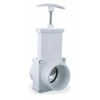 VALTERRA Gate Valve: 2 in Size, PVC, Rising, Slip x Spigot, 40 psi CWP, Lever, Solid Wedge (MPN 6202GR)