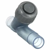 GF PIPING SYSTEMS Y Check Valve: Piston, Y-Style Valve Body, 1 in Pipe Size, Spigot x Spigot, PVC (MPN 192304008)