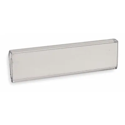 STANLEY VIDMAR Snap-On Label Holder, Clear Plastic, Slide-In, 1 Label, BLH02 - Snap-On Label Holders