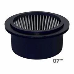This SOLBERG pleated filter element is a replacement for air filtration systems in compressors, vacuum pumps, and pneumatic equipment. Constructed of polyester, it measures 1.37 inches in overall height and 3 inches in outside diameter. The filter captures airborne particulates to maintain clean air in industrial environments.