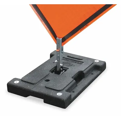 DICKE Sign Stand: Roll-Up, 36 in x 36 in, 48 in x 48 in Compatible Sign Size - Springless Sign Stand With Weighted Base