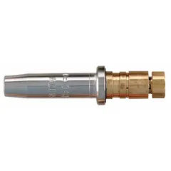 General purpose cutting tip for handheld torches. Size 4, designed for use with propane or natural gas. Suitable for cutting mild steel in maintenance, fabrication, and repair applications.