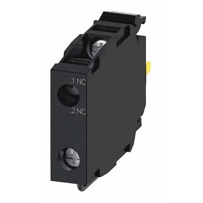 Siemens Contact Block: 22 mm Panel Mounting Size, 1NC, Momentary, 3SU1 Series - Contact Blocks