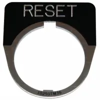 Legend Plate: 30 mm Panel Mounting Size, Half-Round, 1 3/4 in Overall Ht x 1 3/4 in Overall Wd (MPN 10250TM29)