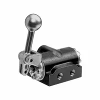 ARO Manual Air Control Valve: K, Four-Way / Two-Position, Lever, Black, 90 scfm Flow Rate - Max (MPN K214LM)
