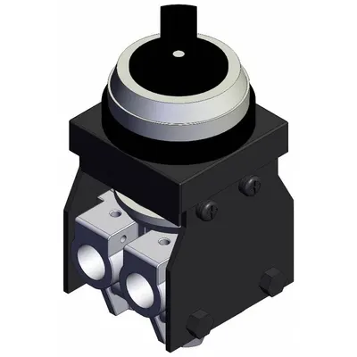 SMC Shuttle Valve: VM100 Series, 3 Position Twist Actuator, 5 Ports, M5 - VM Series Manual Air Control Valves