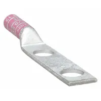 Compression Lug: For 1/0 AWG, Stranded Wire, 3/8 in Stud Size, Long, Copper Barrel (MPN YA252TC38)