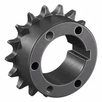 TSUBAKI Sprocket: For 50 Chain, 17 Teeth, 3.401 in Pitch Dia, 3.718 in Outside Dia, Steel (MPN 50P17)