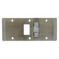 IVES Door Strike Plate: Curved Lip, 4 1/2 in Lg, 1 5/8 in Wd, Stainless Steel (MPN 299AS-7 630)