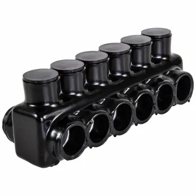 POLARIS Multitap Connector: 6 Port, Double-Sided Entry, 6 AWG – 350 kcmil Wire Size - Dry-Location Double-Sided Entry Multitap Connectors