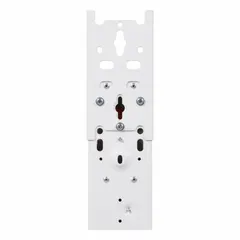 This white end-to-end joiner bracket is designed for use with the Strip 1B product family. It measures 2 inches in width and is used to mechanically join two fixtures in a continuous run. When suspended, each joiner bracket must be supported to ensure proper installation.