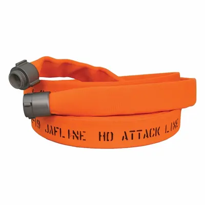 JAFLINE HD Fire Hose: Double Jacket, 1 3/4 in Hose Inside Dia, 25 ft Hose Lg, Polyester - Attack Fire Hoses