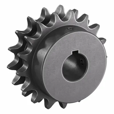 TRITAN Roller Chain Sprocket: 50-2, For 5/8 in Chain Pitch, 1 in Bore Dia, 17 Teeth - Size 50-2 Fixed-Bore Roller Chain Sprockets