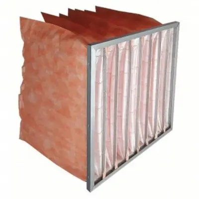 OEM Pocket Air Filter: 20 in x 20 in x 36 in, MERV 14, Orange, Fiberglass - MERV 14 Pocket Air Filters