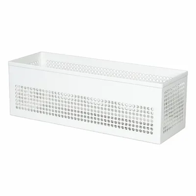 DIAMOND STORAGE SOLUTIONS Storage Basket: 18 in x 6 in, 50 lb Load Capacity - Vented Metal Wire-Mesh Bins