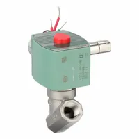 REDHAT Solenoid Valve: 2-Way, Normally Closed, 3/8 in Pipe Size, 24V DC, Watertight, High Flow (MPN 8210G036)
