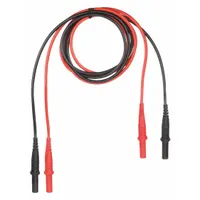 POMONA Test Leads: CAT III 1000V, Straight Shrouded Plug, 4 ft Lg, 18 AWG Wire Size (MPN 5908A)