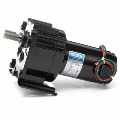LEESON Parallel Shaft Gearmotors: Parallel, 90V DC, TENV, 5 RPM, 353 in-lb Max Torque - Parallel Shaft DC Gearmotors