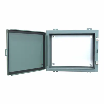 HAMMOND Electrical Enclosure: Steel, 16 in x 20 in x 6 in, NEMA 12/13, w/Panel - Steel Dust-Tight Enclosures